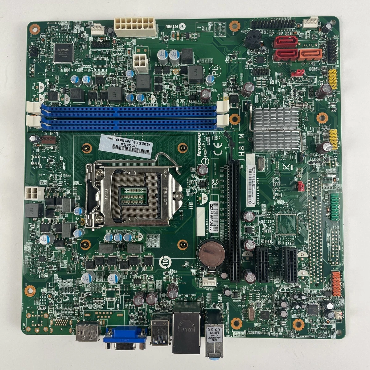 Lenovo ThinkCentre E73 Desktop Motherboard LGA 1150 Socket H3 DDR3