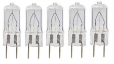 5 Bulbs 20 Watt Xenon T4 G8 20w 20 watt 120V Clear GY8.6 - by LSE LIGHTING
