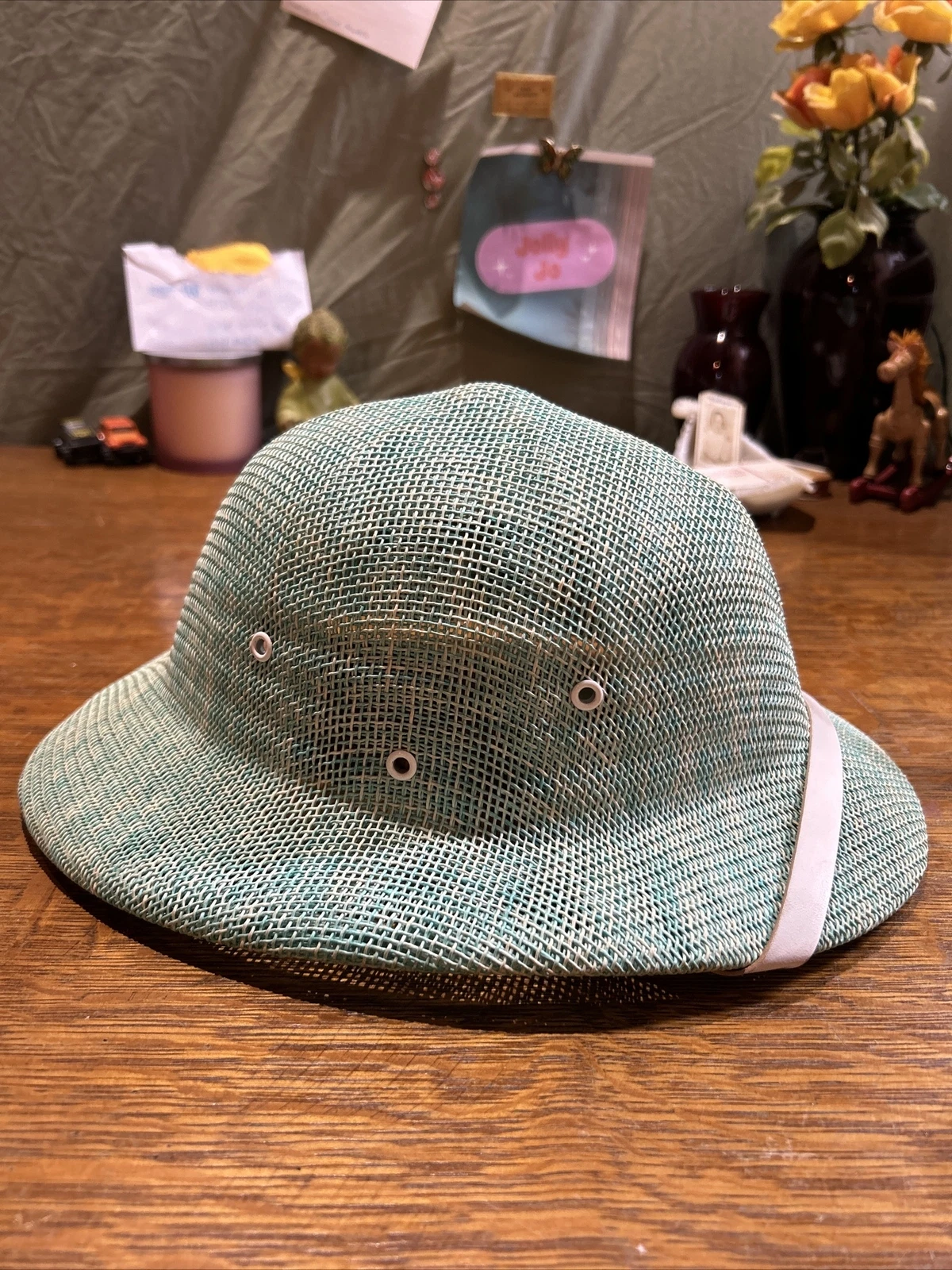 Vintage Safari Hat By Sun Fari Adjustable Head Band Star Fashions Miami Florida
