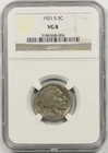 1921-S 5C NGC VG 8 (Better Date) Buffalo Nickel
