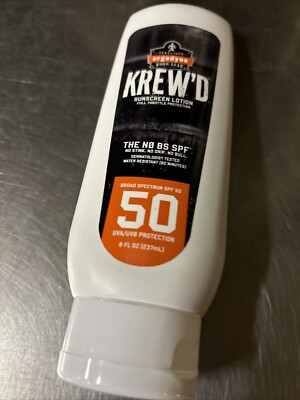 Ergodyne KREW'D Sunscreen Lotion SPF 50 8 Oz. Exp. 5/2024