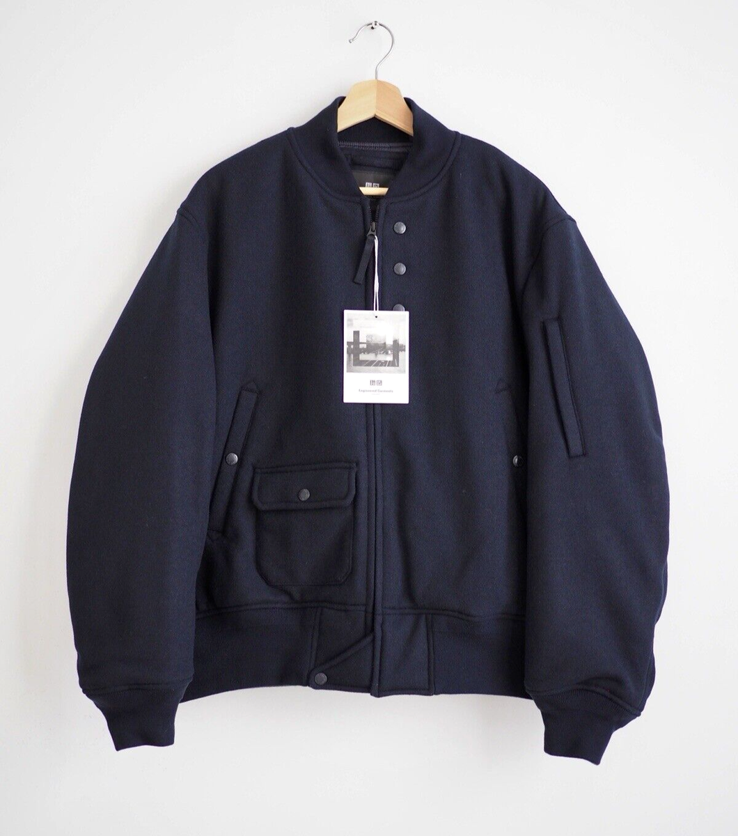 ジャケット・アウター UNIQLO and Engineered Garments Blouson Engineered Garments NY Bomber Pufftech Navy Uniqlo Heattech