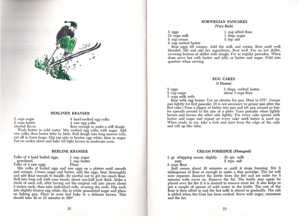 Vintage Scandinavian Cook BookCookbookChapel In The HillsRapid City