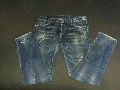Original Dsquared2 Herren Jeans-Slim Jean-Gr.54-Blau im Topzustand 