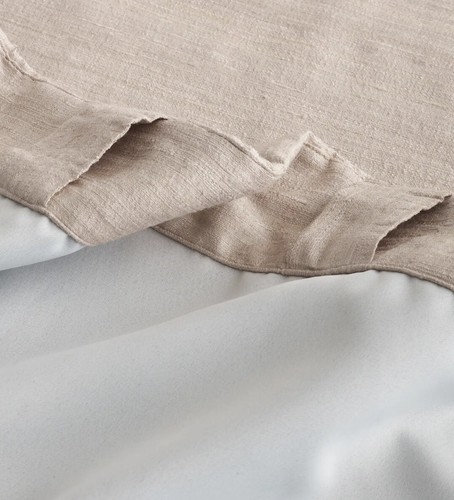 NWT! Quince Raw Silk Sand Blackout Curtains Set Of 2! 48"x108" (A13) - Picture 5 of 13