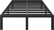 Full Size Bed Frame, 14 Inch Heavy Duty Metal Platform Bed Frame No Box Spring N