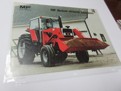 Massey Ferguson Quick-Attach Loaders Brochure 8 Page Very Good
