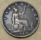 1860 Victoria Farthing — photo from another recent sale