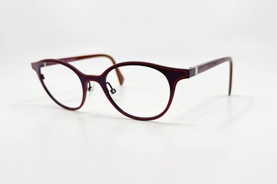Face A Face Purple Blue Oval Round Metal Glasses France Vicky 2 9356 45-19-140