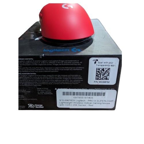 Logitech G PRO X Superlight Wireless Gaming Mouse Ultra-Lightweight - Red - Picture 7 of 7