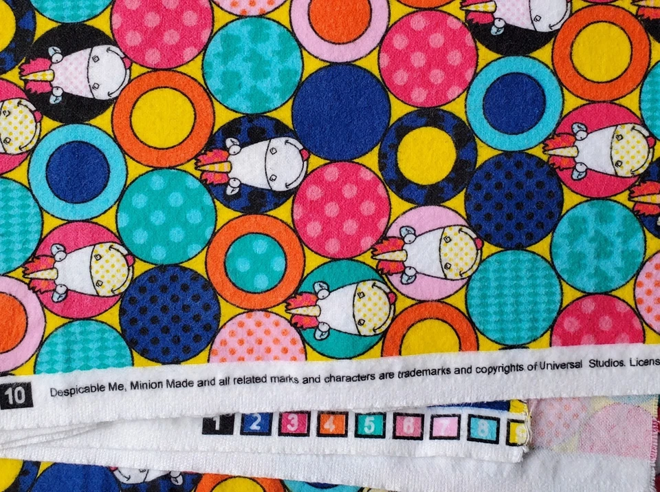 Despicable Me Fluffy Unicorn Flannel Fabric Cranston 2⅓ Yards - Image 3 of 3