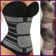 Waist Trainer Corset Trimmer Belt for Women Weight Loss Sweat Strap Body Shaper