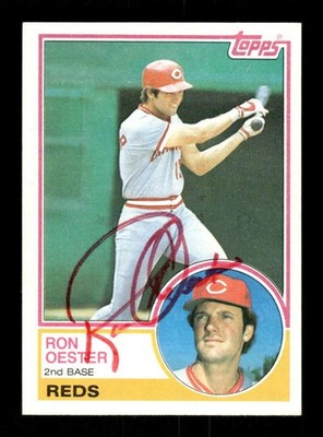 1983 Topps #269 Ron Oester signed autograph  red sharpie EAA1 BXCP71