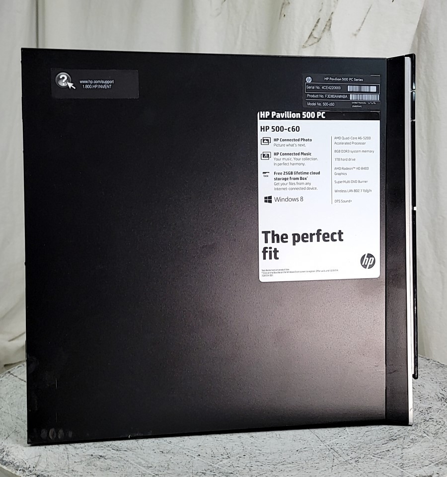 HP Pavilion 500-c60 F3D80AA#ABA PC Desktop AMD A6-5200 APU 8GB SEE