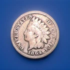 1864 Copper Nickel Indian Head Cent