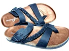 Mountain Sole Birki Womens 9M Slip-on Comf Cork Footbed Sandal Braid Leather NEW