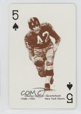 1963 Stancraft Playing Cards Red Back Charlie Conerly #5S 0q3