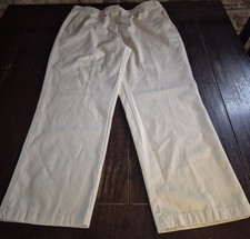 Women's LL Bean Sz 14 Classic Fit Adjustable Waist Khaki Chinos