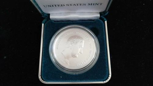 Millard Fillmore Presidential Silver Medal 1 oz .999 Fine Silver With Box & COA
