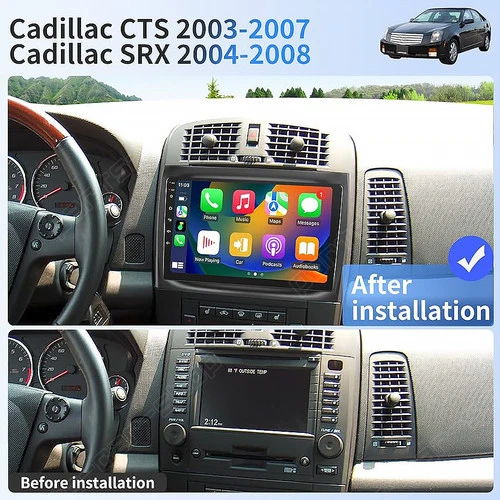 2+32GB Android 13 Car Radio Stereo For Cadillac CTS SRX 2003-2007 GPS Carplay - Picture 4 of 19