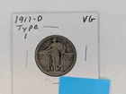 1917-D Standing Liberty Quarter - Type I - VG - Dealer Graded
