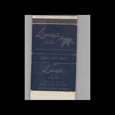 Matchbox Cover Louie's on the Levee Baton Rouge LA