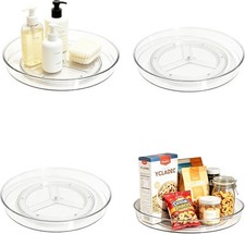 4 Pack Lazy Susan 10.6" Turntable Organizer Pantry Cabinet  Pantry Organization
