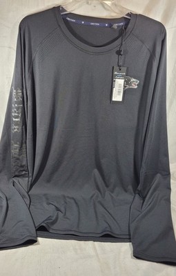 Greyson Men's Black Wolf Falcon Long Sleeve Performance Tee - Black - XL