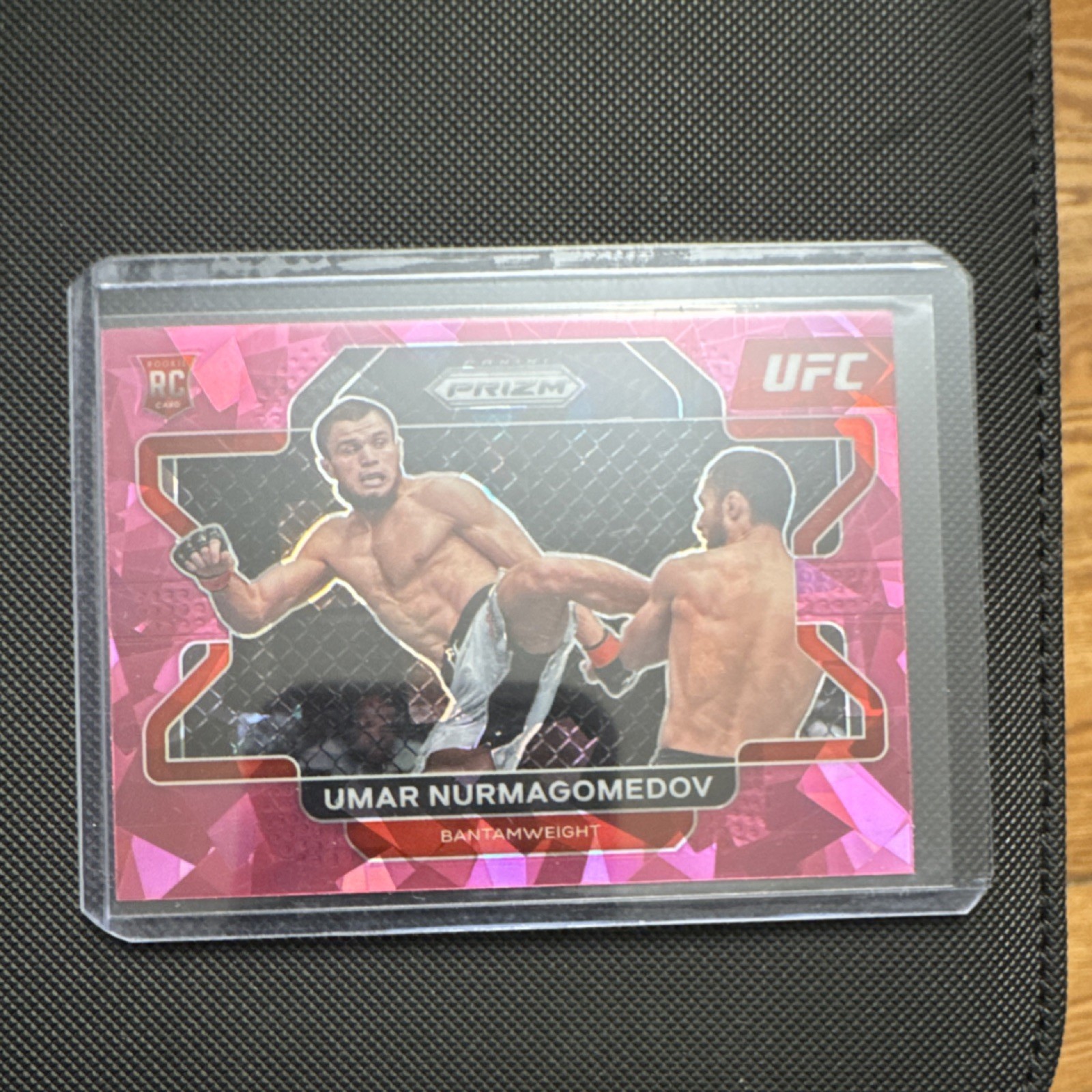 2022 Panini Prizm UFC Umar Nurmagomedov #32 Pink Ice Rookie Bantamweight