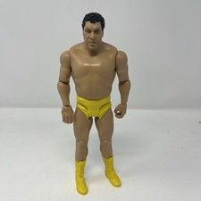 "Figura de lucha libre Mattel Andre the Giant Mattel WWE WWF 2017 7,75"" troncos amarillos"