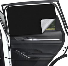 2 Pcs Rear Window Covers - Car Side Window Sun Shades - Privacy Back-1