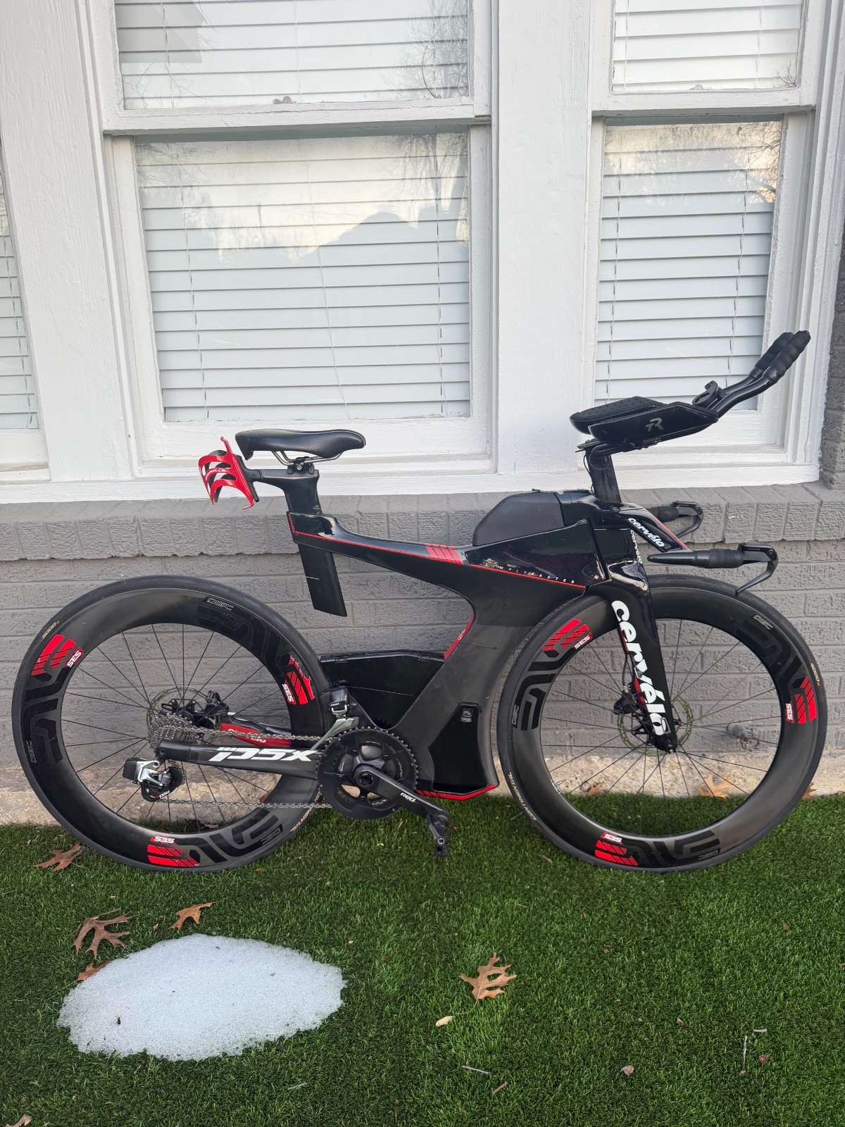 Cervelo P5X, Sram Red eTap, Enve Wheels, Carbon Triathlon Bi