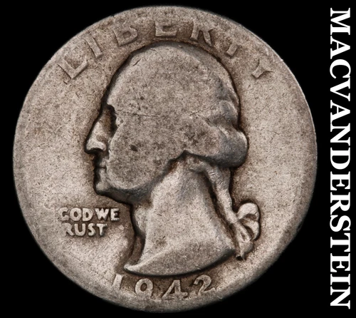 1942 Washington Quarter- Silver Scarce Better Date #i7243