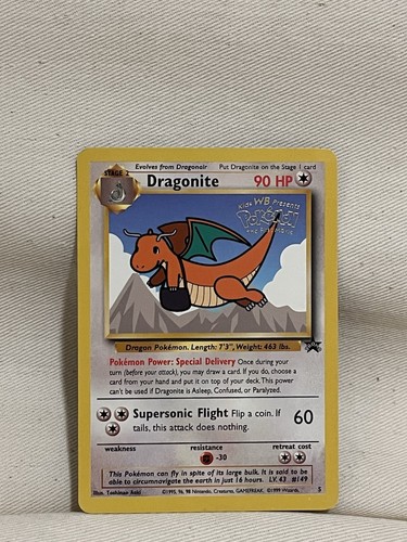 Pokémon TCG Dragonite #5 Black Star Promo WB the First Movie