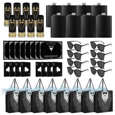 56Pcs Groomsmens Gifts Set of 8, Groomsmen Proposal Gift with Stainless Steel