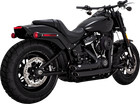 Vance & Hines Shortshots Matte Black Exhaust 2018 2024 Harley Softail Dyna