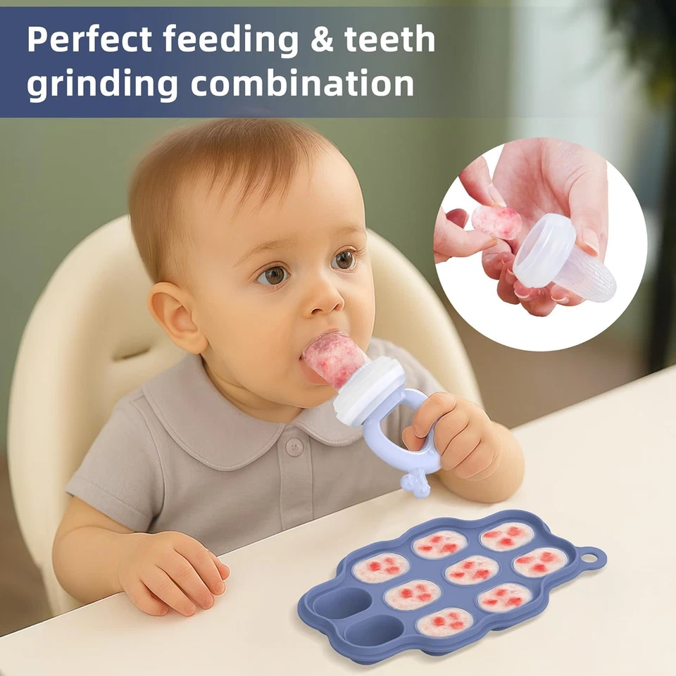 16 Pack Silicone Baby Feeding Set, Bpa-Free Baby LED Weaning Supplies, Include S - Image 2 of 4