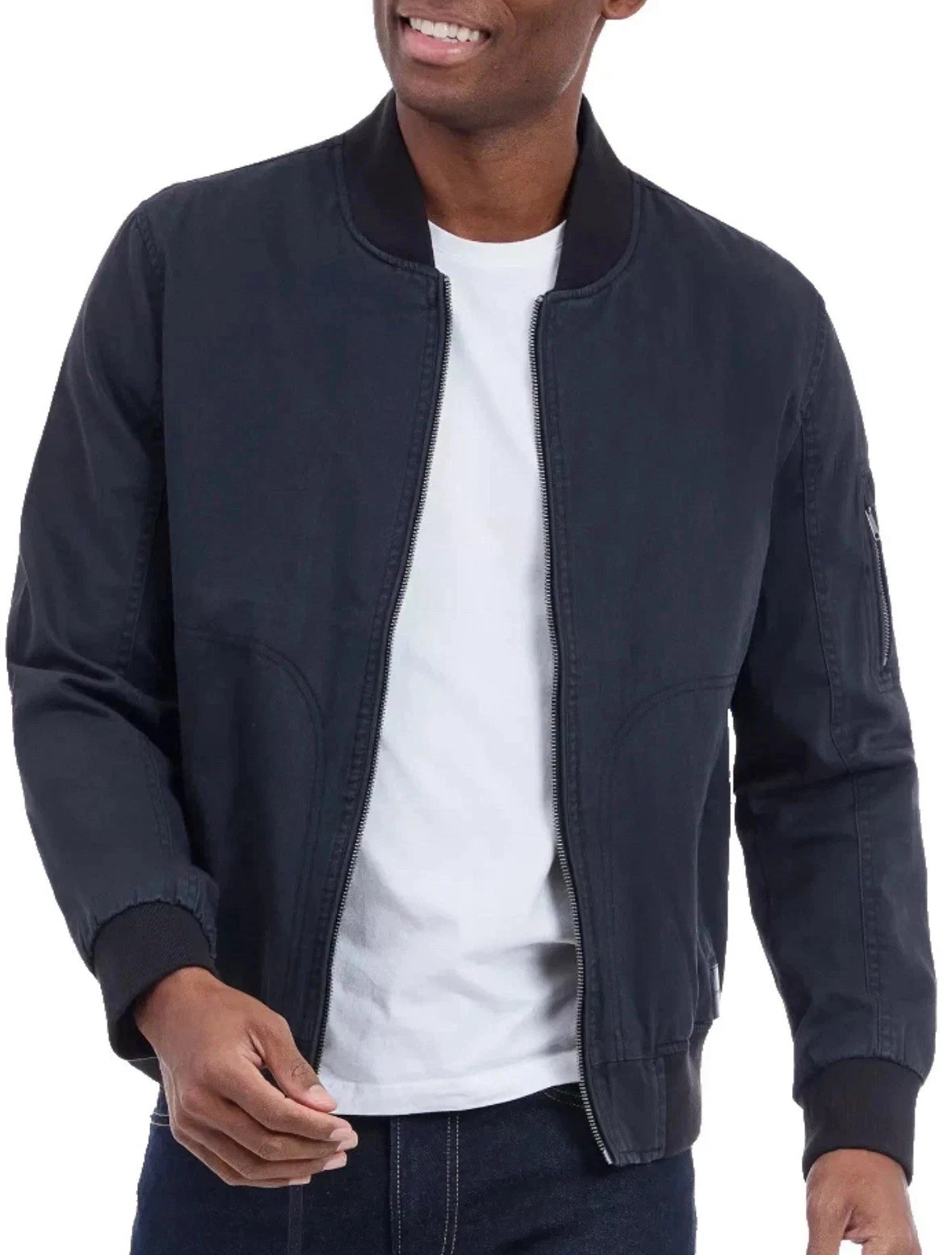 Lucky Brand Men's Full Zip Pockets Bomber Jacket
Opens in a new window or tab