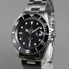 ELGIN Vintage Diver 200m FK-1045-LI Herrenuhr 41mm neue Batterie