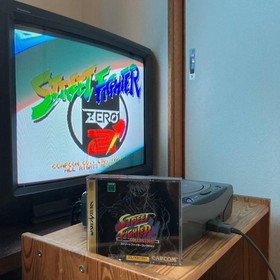Sega Saturn Street Fighter Collection with Spine Card and Postcard Used
