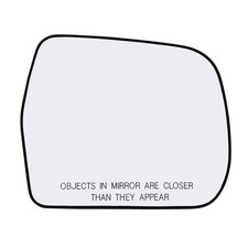 Passenger Side Mirror Glass Assembly With Plastic Backing Plate Heated Compat...