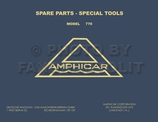 1961-1967 Amphicar Master Parts Book Catalog Illustrated Manual