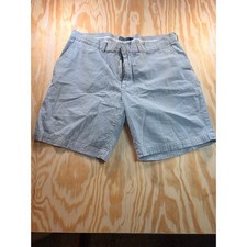 Polo Ralph Lauren Prospect Short Mens Blue White Seersucker Striped Cotton 36