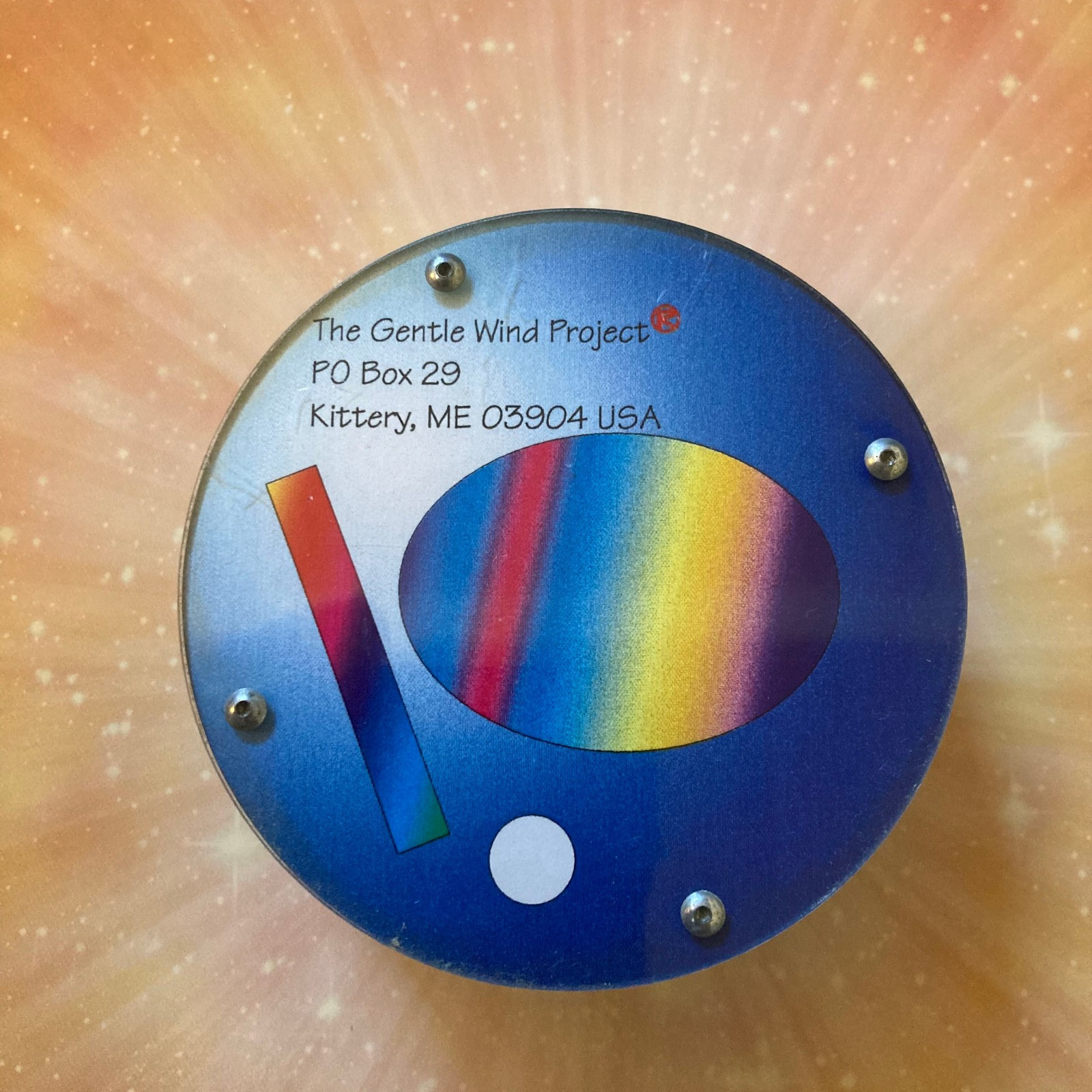 RARE Gentle Wind Project (Cult!) "Healing Puck" - Vintage New Age Collectible