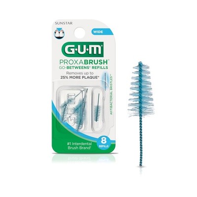 GUM Proxabrush Go-Betweens Refills - Wide - Compatible with GUM Permanent Handle