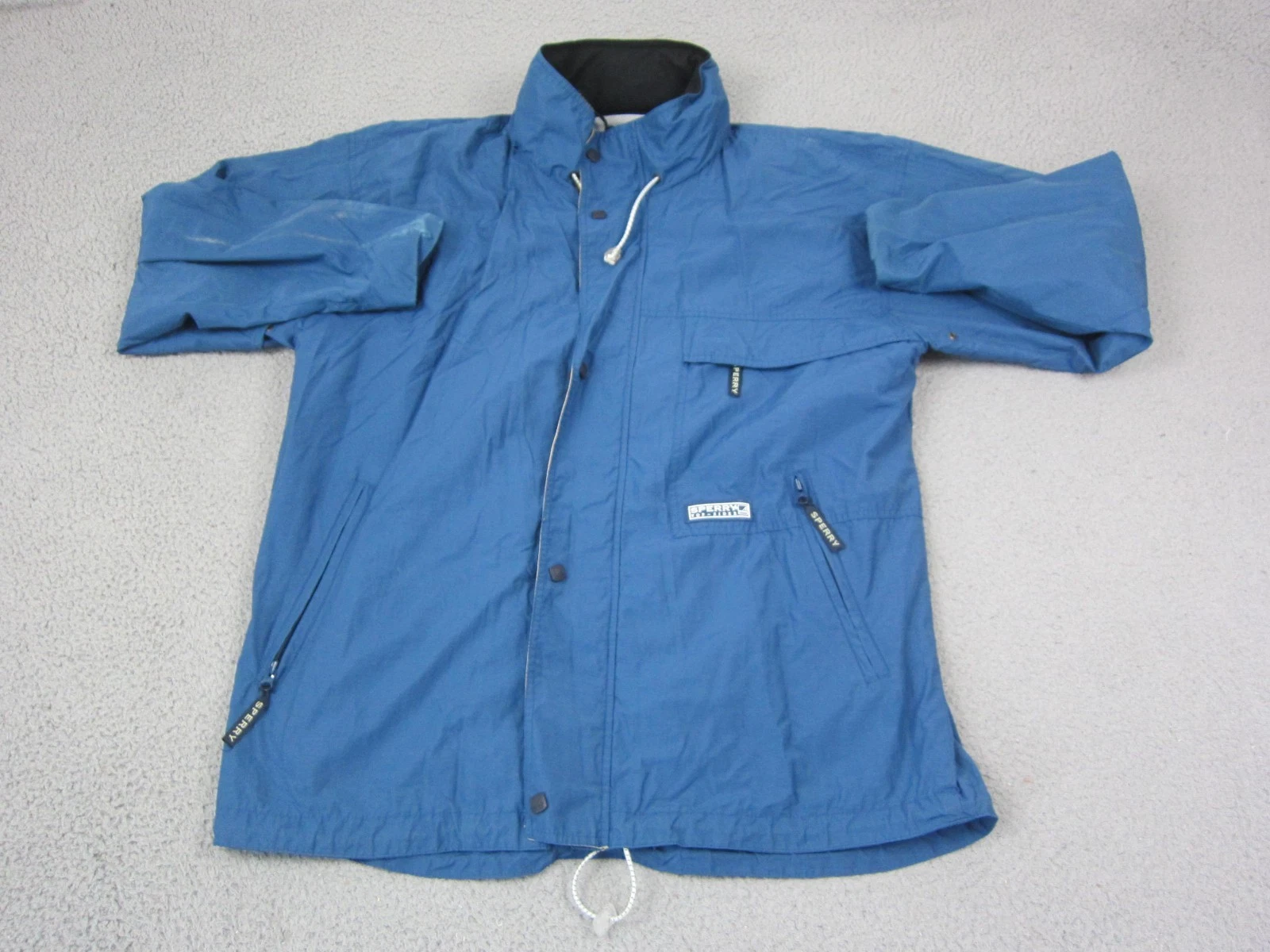 Vintage Sperry Topsider Jacket Extra Large XL Windbreaker Full Zip Hiking Outdoo