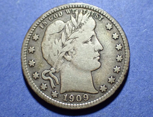 1909-S Barber Quarter  Abt. VF