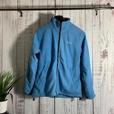 Peak Performance Womens Light Blue Full Zip Fleece Jacket Size Uk 10