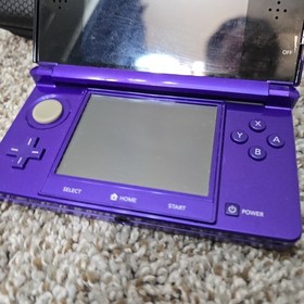 Nintendo 3DS Midnight Purple (US)  CTR-001 TESTED NO STYLUS Charger Included