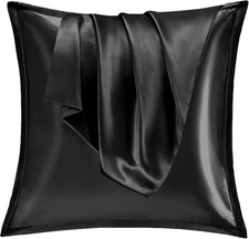 Vielit 2Er Set Satin Kissnbezug 80X80 Mit Zip,Weich Wie EIN Silk Pillowcase,Wie